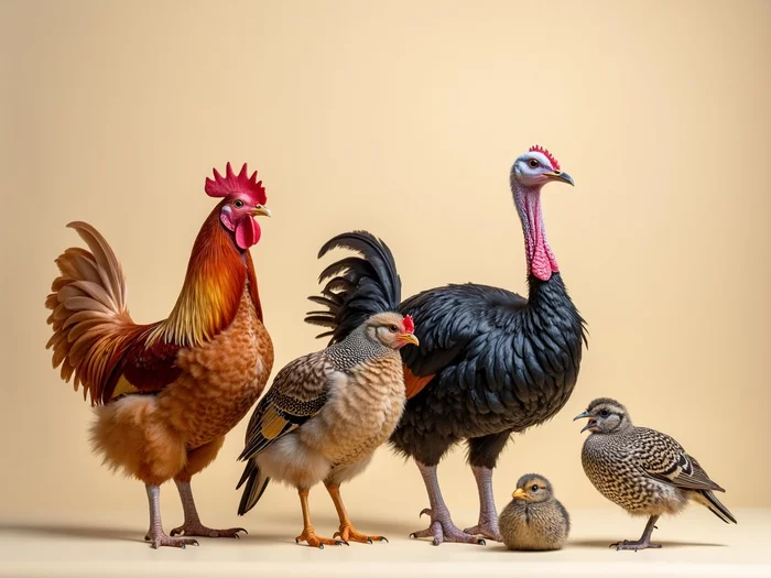 Poultry Types Explained: Key Differences and Business Potential of Chickens, Turkeys, Ostriches, and Quail